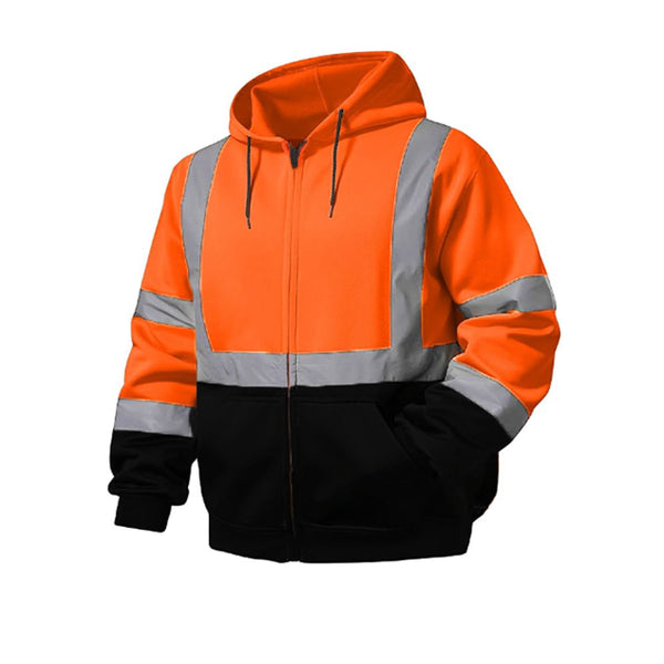 Rail-Style Fleece Jumper with reflective tape for depot work - Okuch Australia