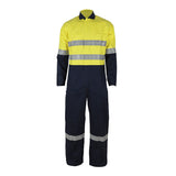 Hi-Vis Coveralls full body protection with reflective tape - back view - Okuch Australia