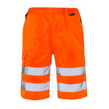 Hi-Vis Work Shorts reflective tape side view - Okuch Workwear Australia