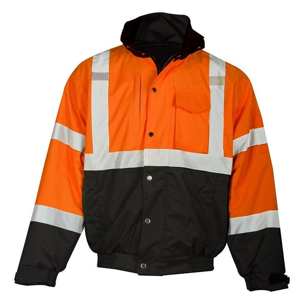 Rail-Style Insulated Jacket with reflective tape for cold depot work - Okuch Australia